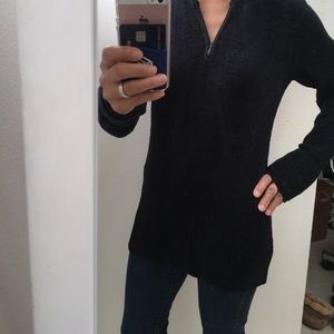 Chenille tunic sweater