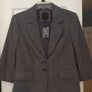 The Limited Grey and Black Suit Jacket, Size 12