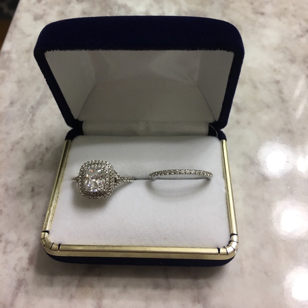 2ct Double Halo Ring Sz 8
