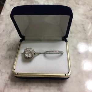 2ct Double Halo Ring Sz 8