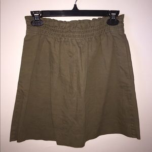 J. Crew olive skirt