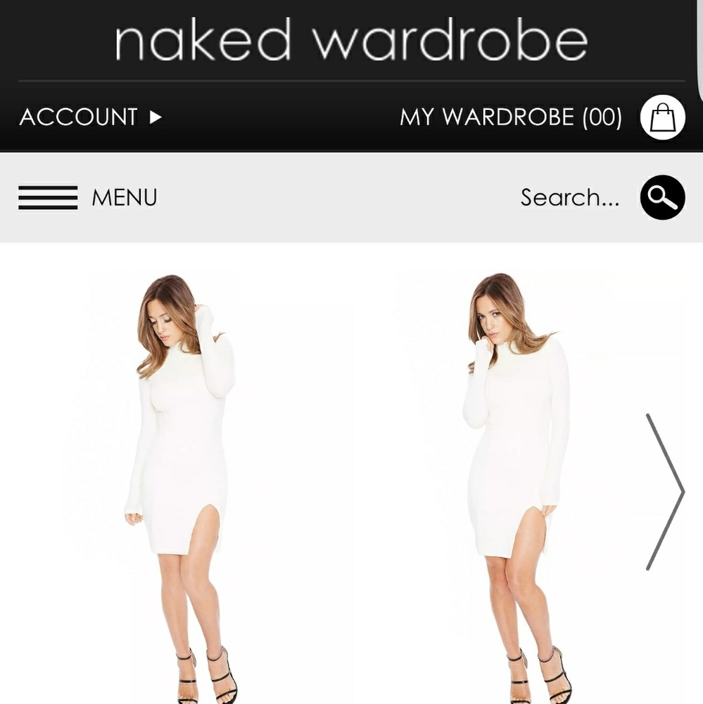 Naked Wardrobe turtle neck dress