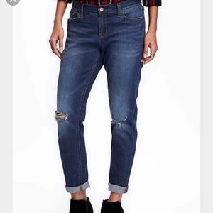 Boyfriend mid rise skinny ankle pants