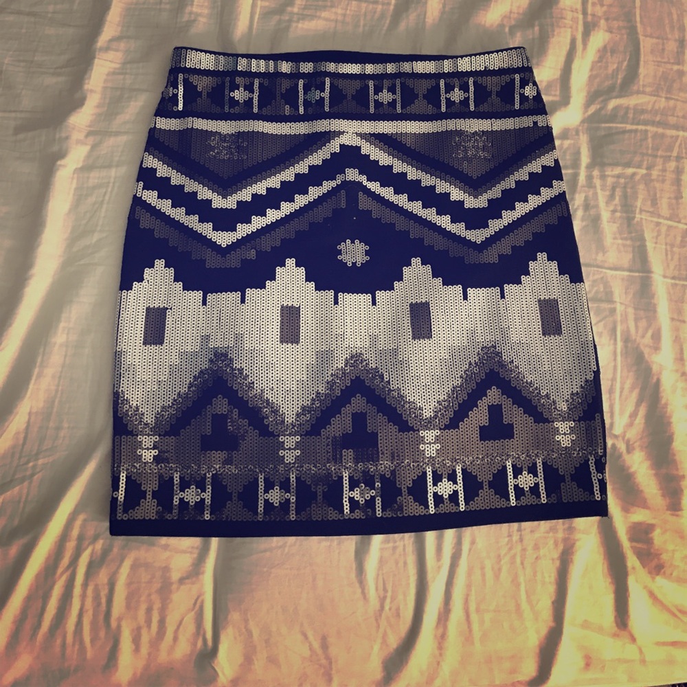 Beaded mini skirt