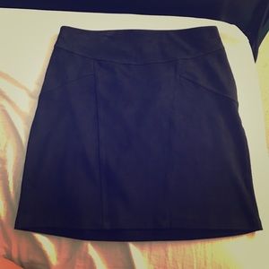 Velvet mini skirt