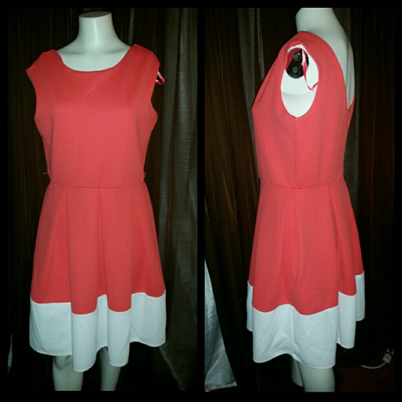 Sleeveless colorblocked dress - Picture 3 of 4
