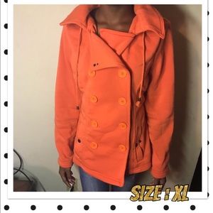 Orange Peacoat • FINAL PRICE •