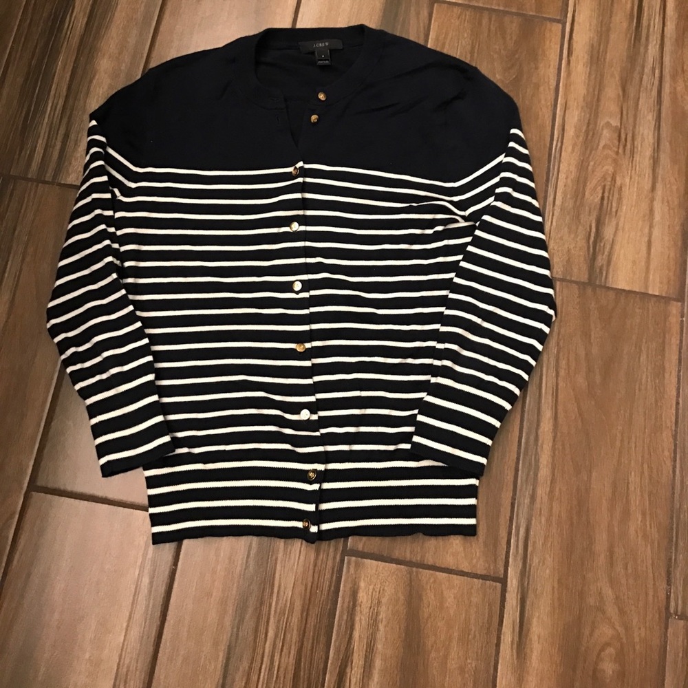 J. Crew Nautical cardigan with anchor buttons ⚓️