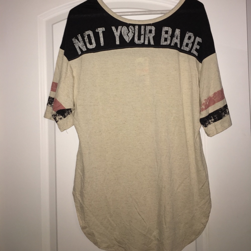 "Not Your Babe" Front Pocket Slouchy Tee