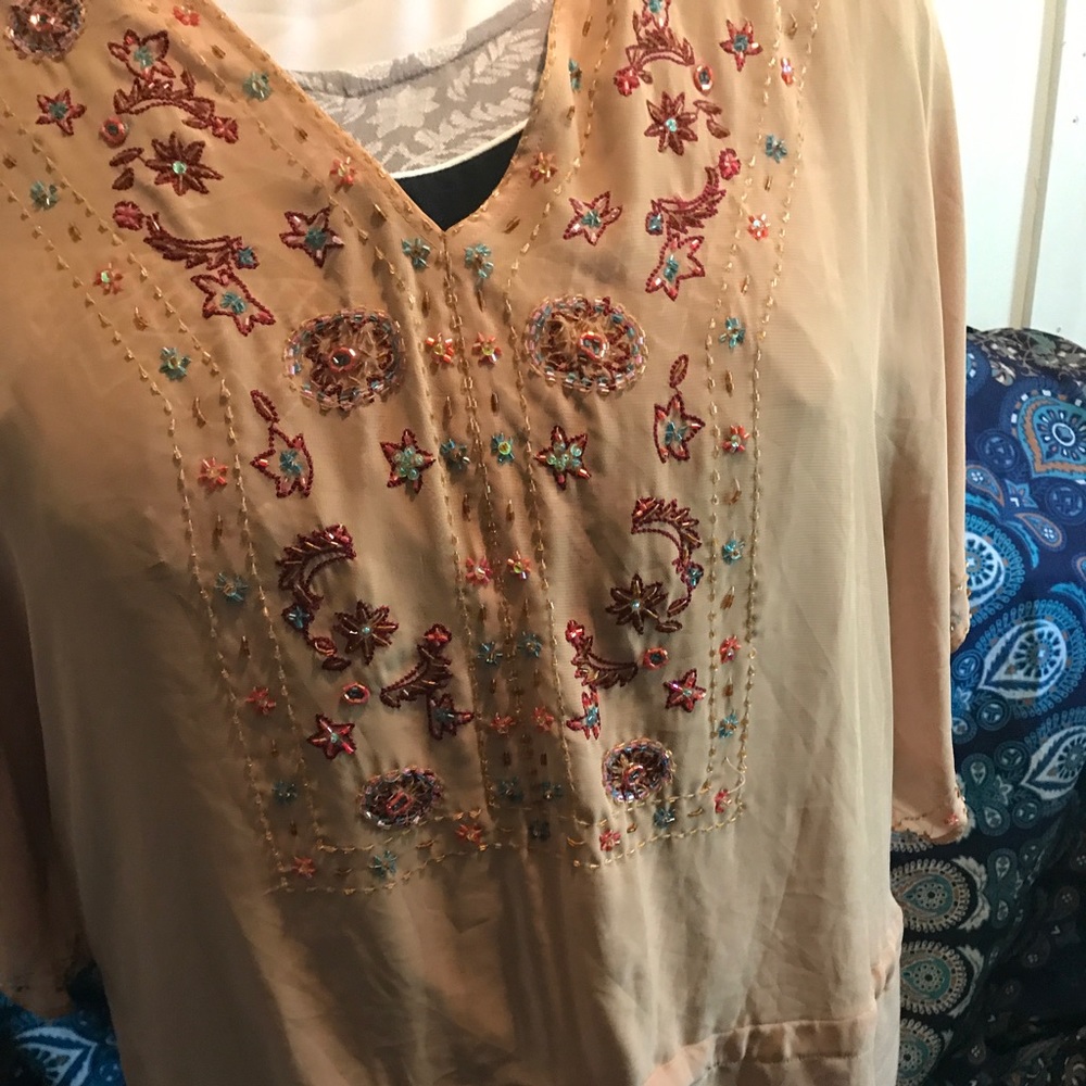 BoHo shirt with beading