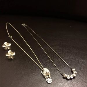 925 Sterling Silver Necklace & Earring