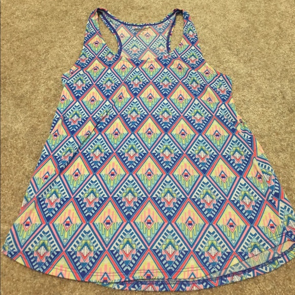 racerback aztec-like print tank - Picture 1 of 2