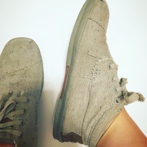 Grey high top toms