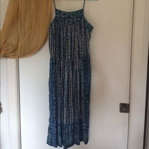 Free People Blue Floral Sundress XS