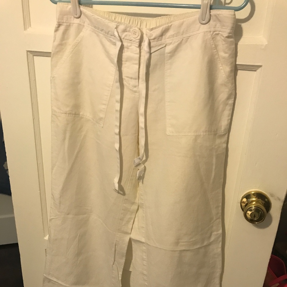White Linen Pants