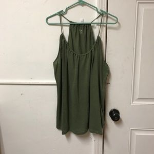 Olive green tank top