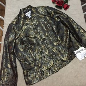 Women's Sherri Martin Gold Jacket Size 22W NWT