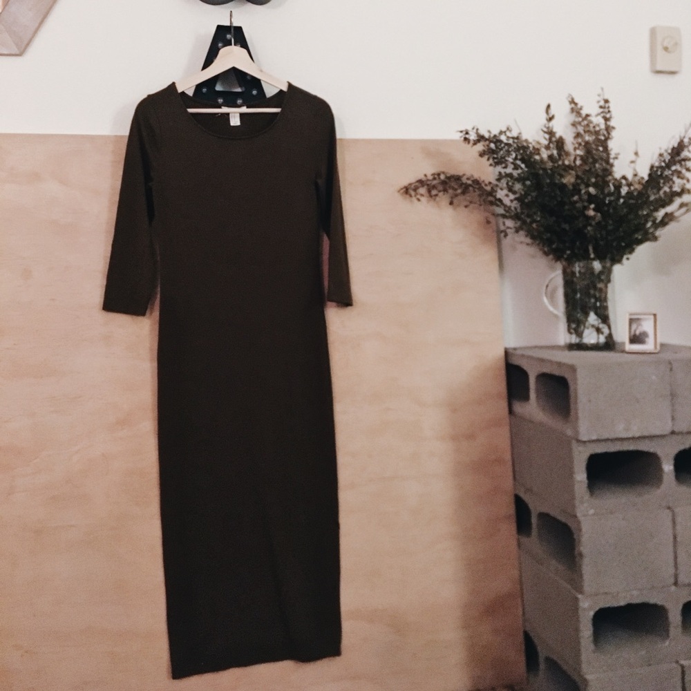 Olive Green Dress