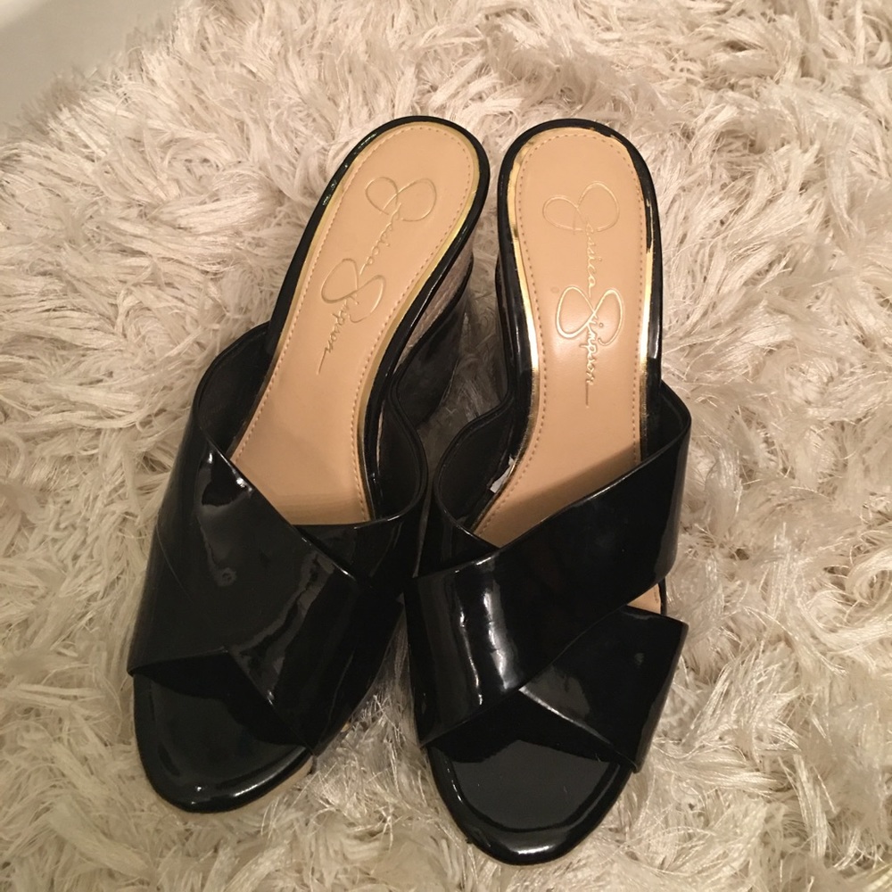 Jessica Simpson Patent  leather slide