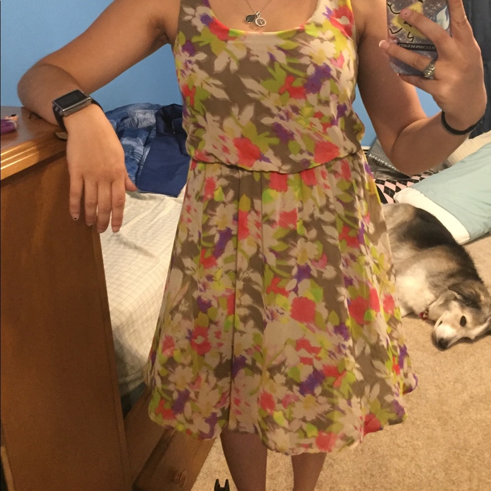 lightweight lush floral dress