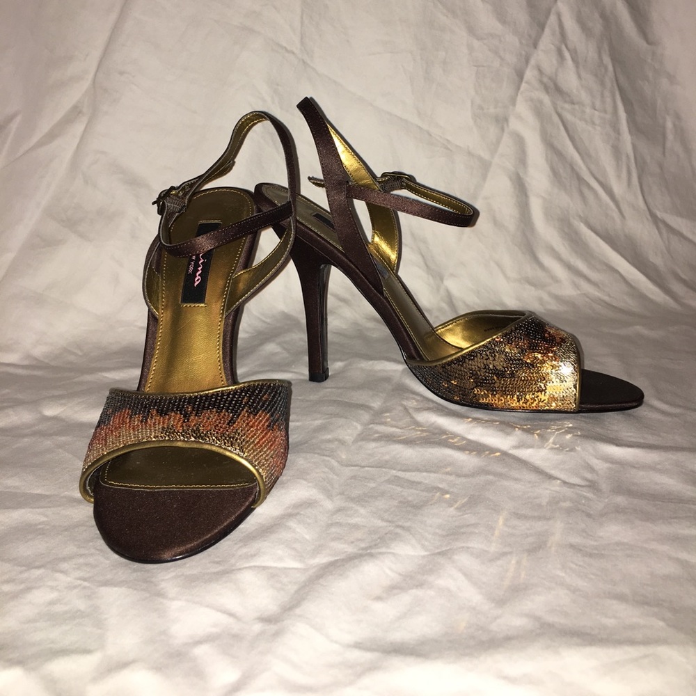 Nina Ombre Sequin High Heel Shoes