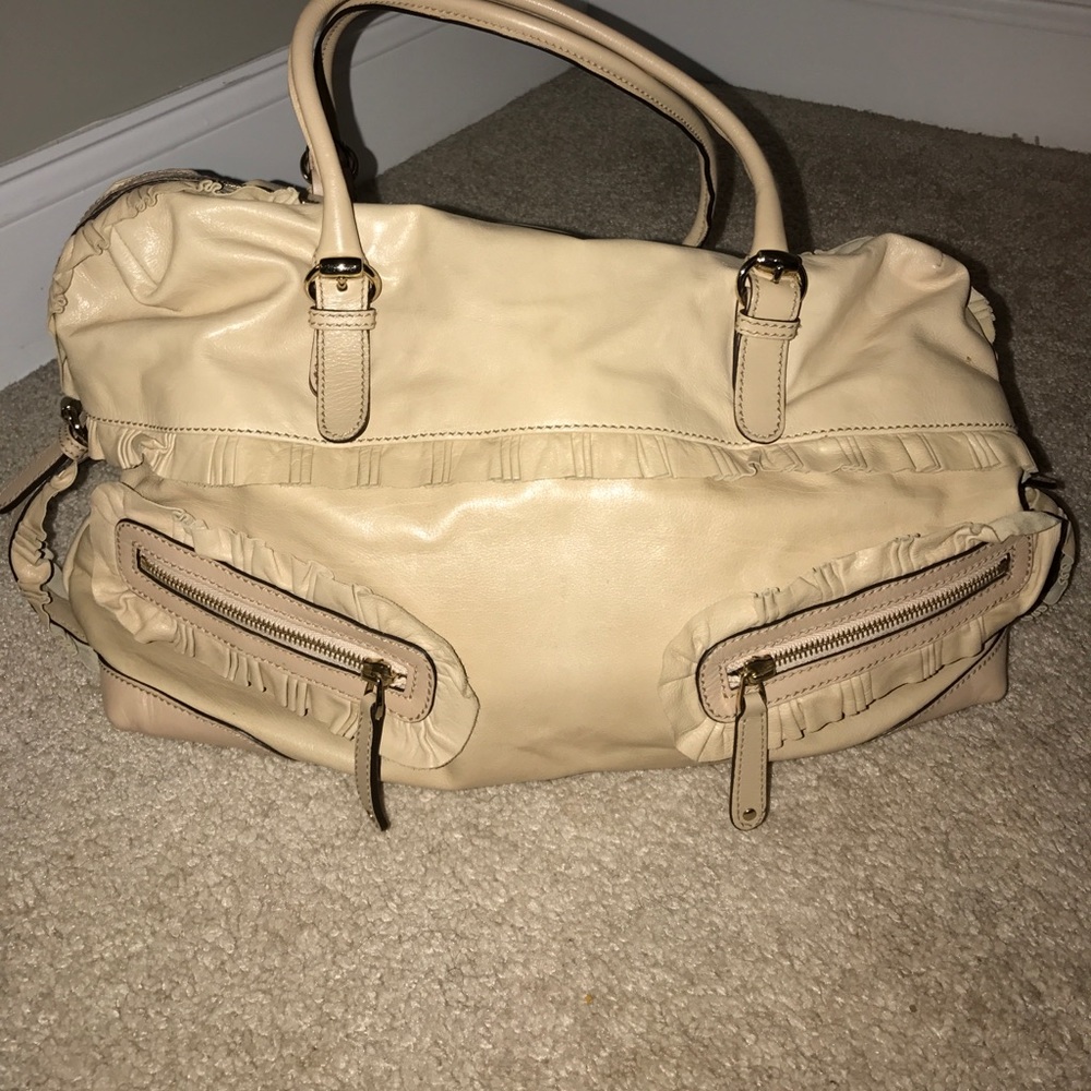 Large Cream Gucci Handbag