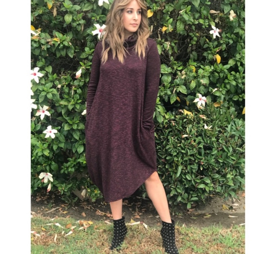 ✨LAST S ✨ Asymmetrical Sweater Dress - Picture 3 of 6
