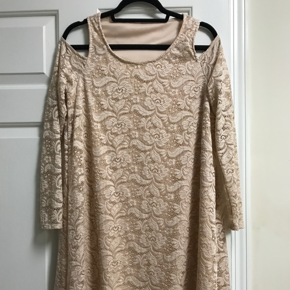 Dress Up Blush Lace Dress