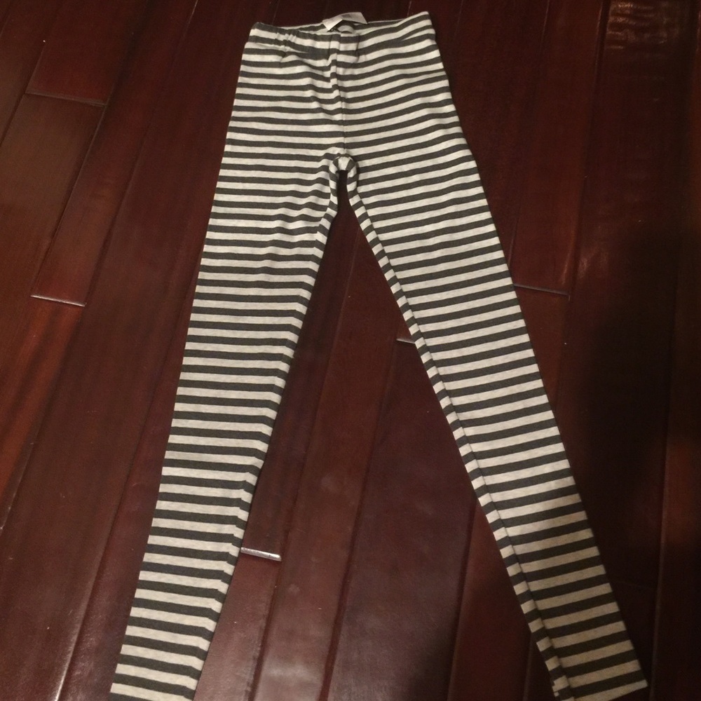 Brandy Melville strip-gray leggings