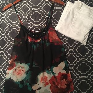 Floral tank top