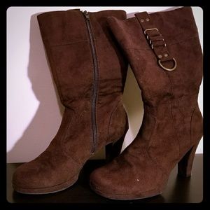 Skechers Chocolate Brown Boots, Size 8M