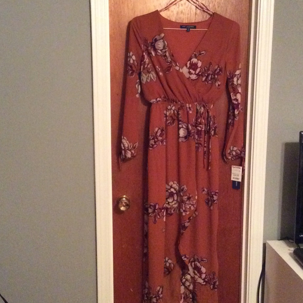 Floral print maxi dress