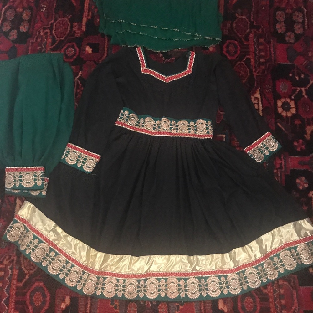 Afghan Vintage Pakistani Indian Dress salwar