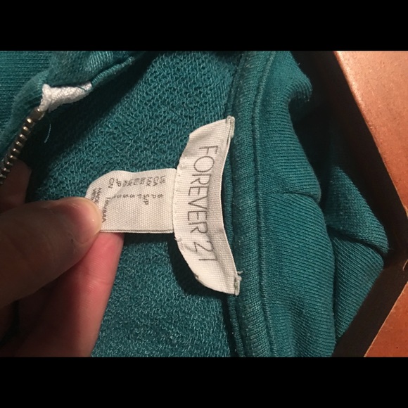 Teal zip up - Picture 2 of 2