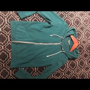 Teal zip up