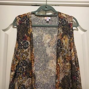 LuLaRoe L Grey floral Joy