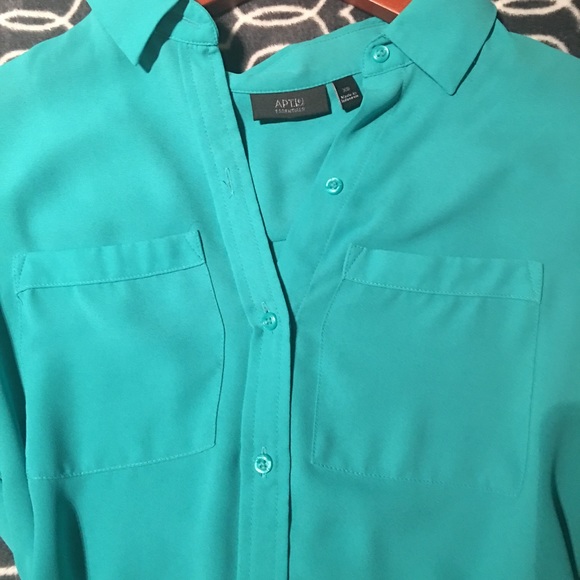 Teal Blouse - Picture 2 of 2