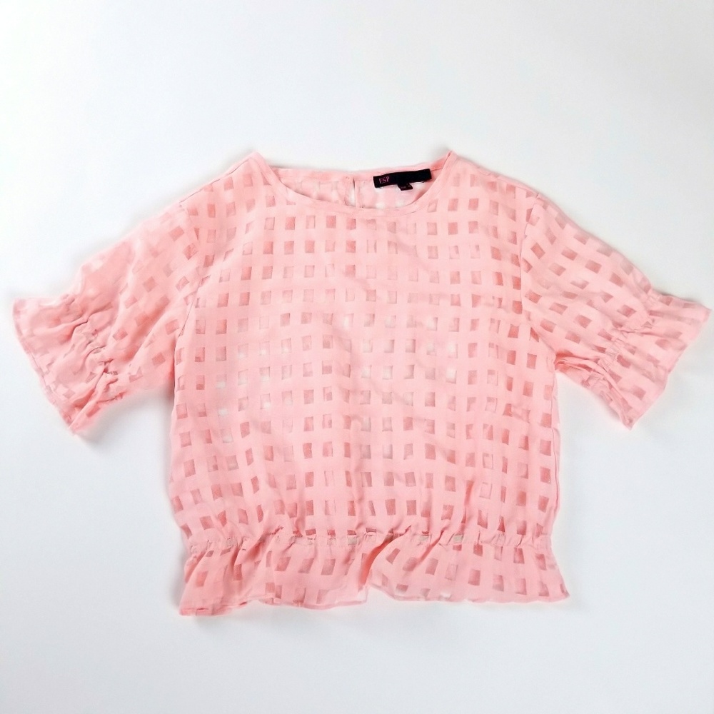 Pink Sheer Top