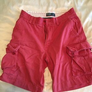 Ralph Lauren Polo red cargo shorts