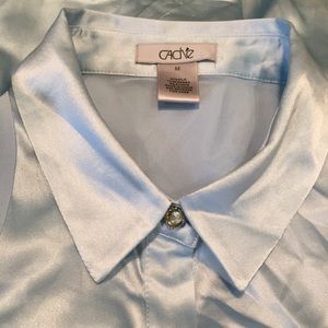 Light blue cashe blouse