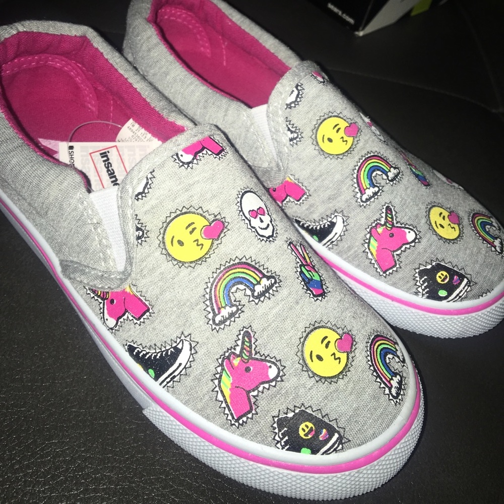 Kids Emoji Slip Ons