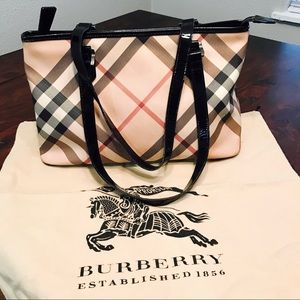 Authentic Burberry,dust bag!Style~Nova Check Tote.