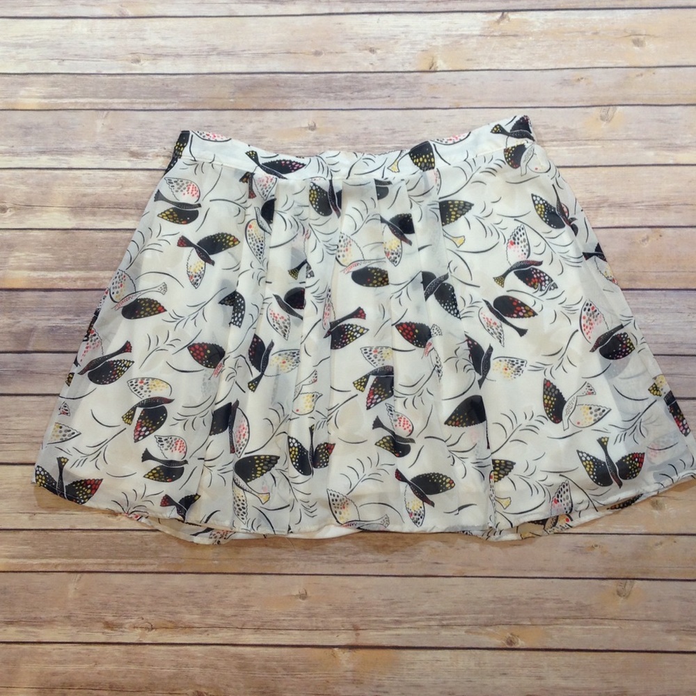 Old Navy Bird Print Skirt Size L - Picture 1 of 7