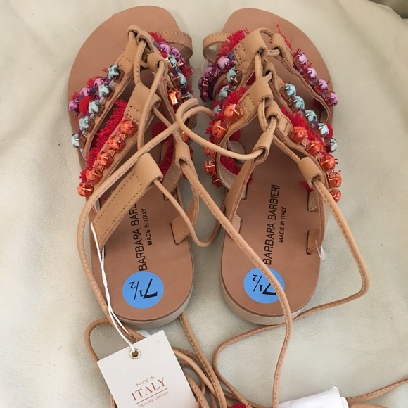 Barbara Barbieri Tassle Sandals - Picture 4 of 5