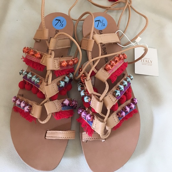 Barbara Barbieri Tassle Sandals - Picture 2 of 5