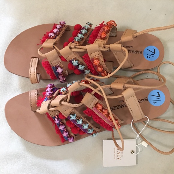 Barbara Barbieri Tassle Sandals - Picture 3 of 5