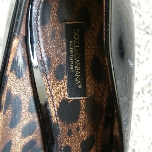 DOLCE & GABBANA PATENT LEATHER HEELS - Picture 2 of 8