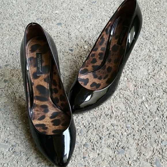 DOLCE & GABBANA PATENT LEATHER HEELS - Picture 4 of 8