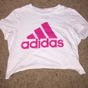 Adidas cut crop top