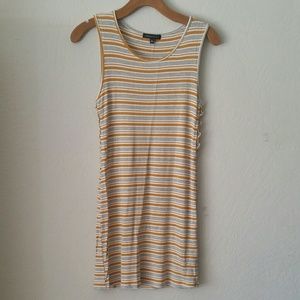 Kendall & Kylie Striped Bodycon Dress